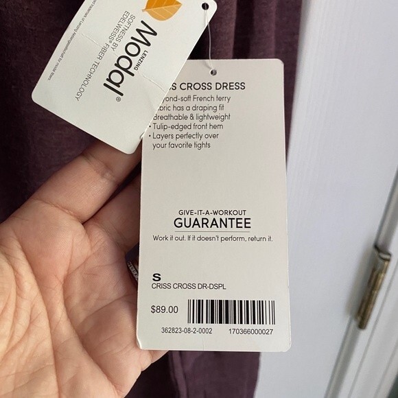 Athleta Criss Cross Dress - Dusty Purple, NWT, size S - Picture 9 of 10